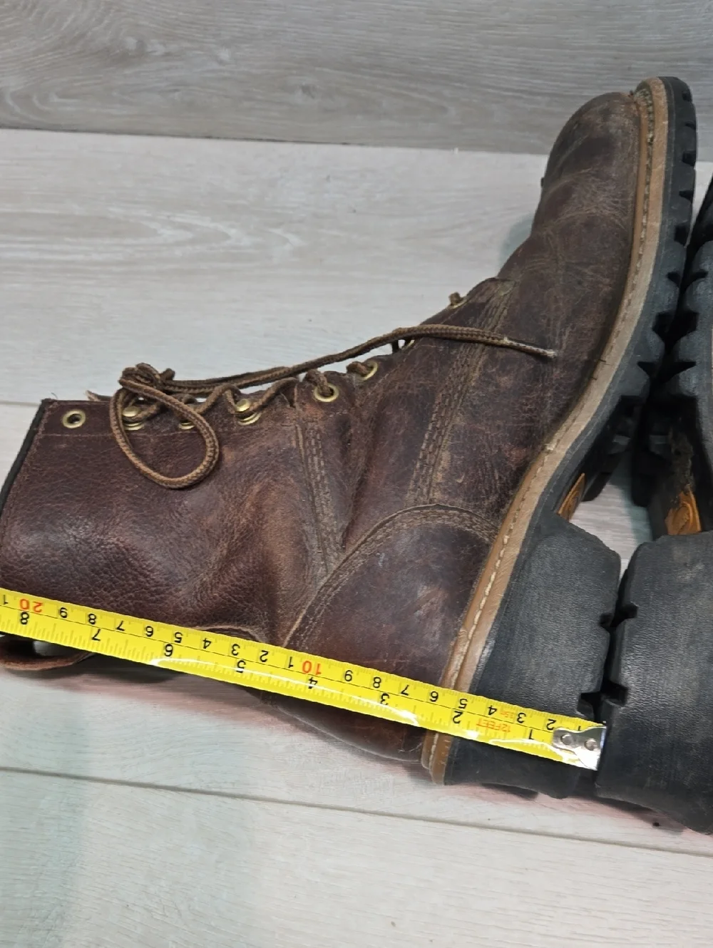 Carolina Men's VGNI18 Logger Leather Work Boots Lace-Up Moc Toe Shoes 9.5D